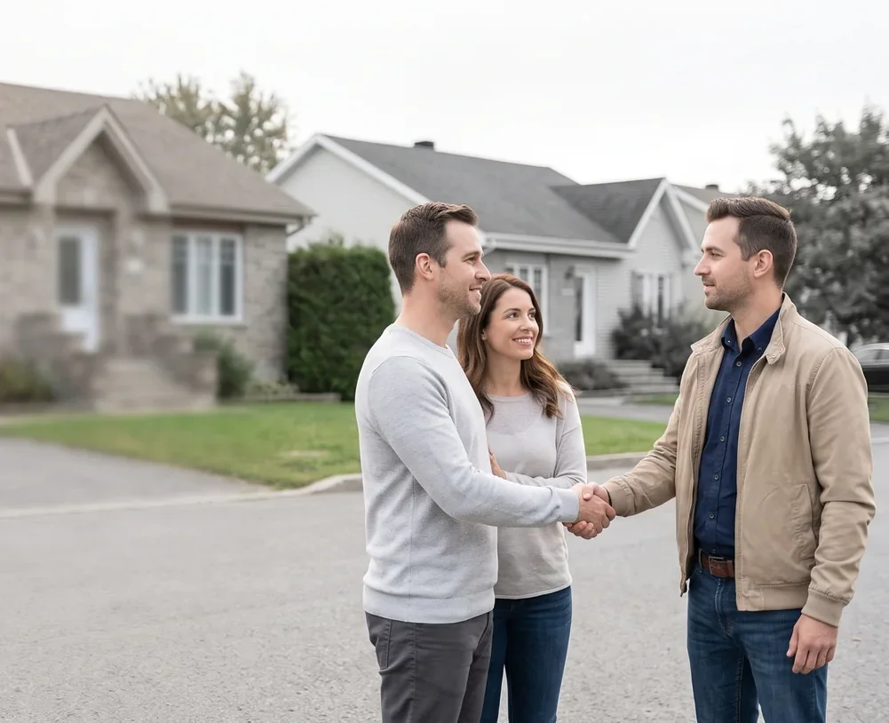 Vente conclue devant la maison, en toute discrétion