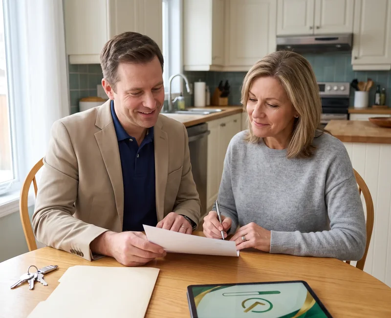 Signature de l'offre d'achat quelques semaines après la séparation